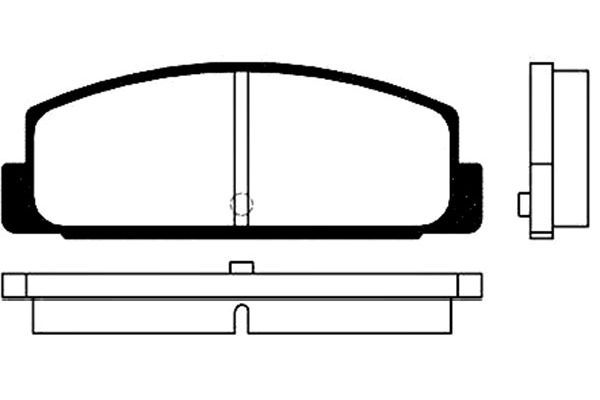 KAVO PARTS Комплект тормозных колодок, дисковый тормоз BP-4534